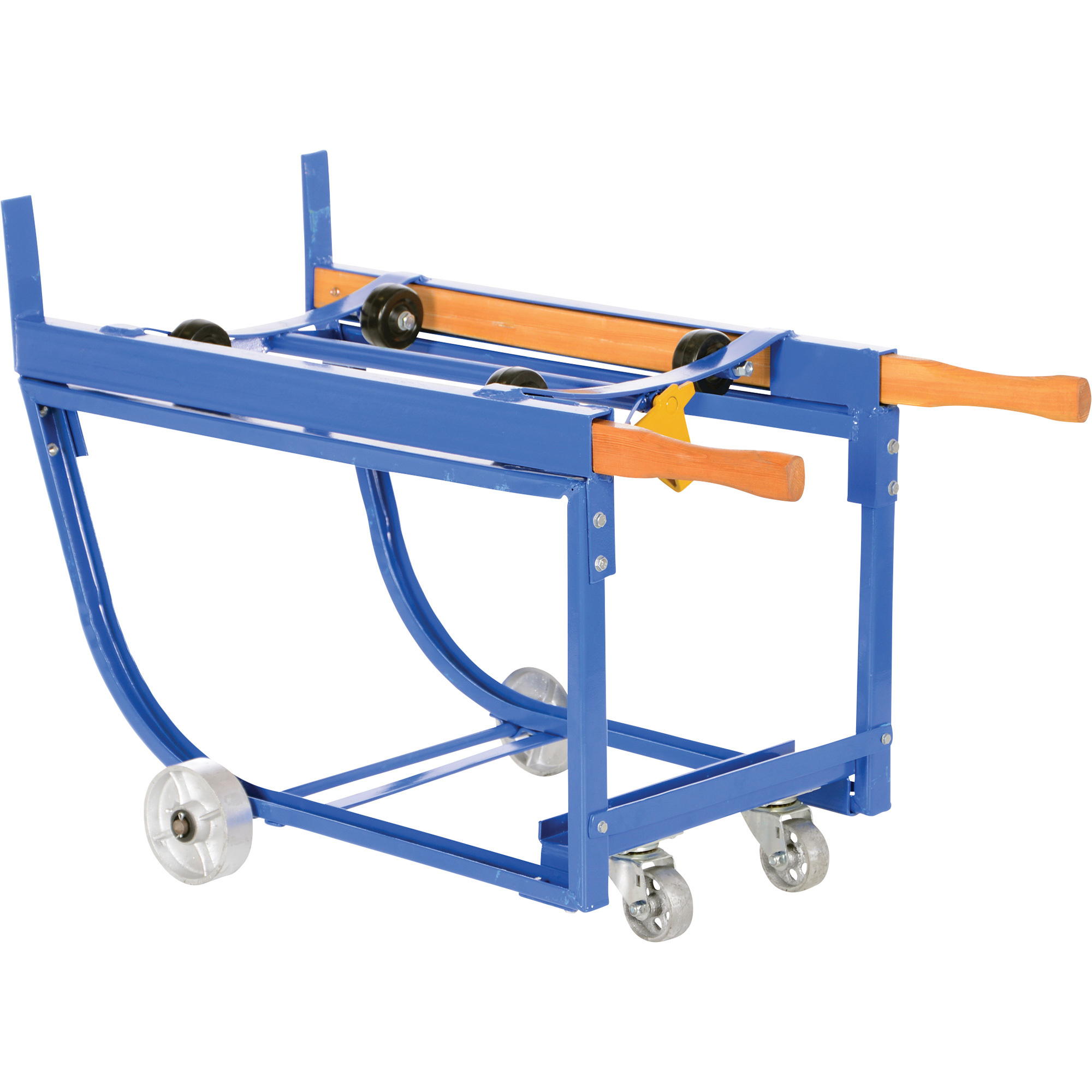 Vestil Rotating Drum Cart - 1000-Lb. Capacity, Steel Wheels, Painted Steel, Model# RDC-1000-5SS